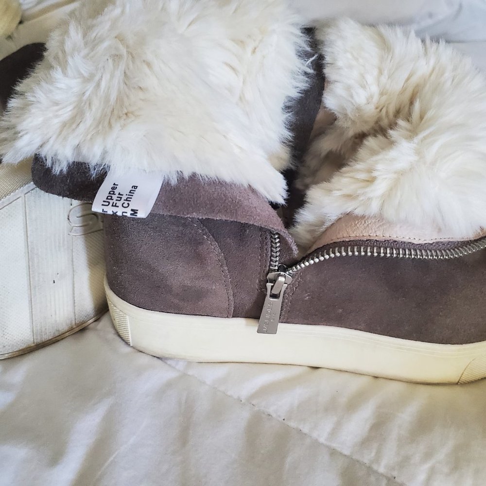 J/Slides Nyc Booties Wedge Grey - image 4